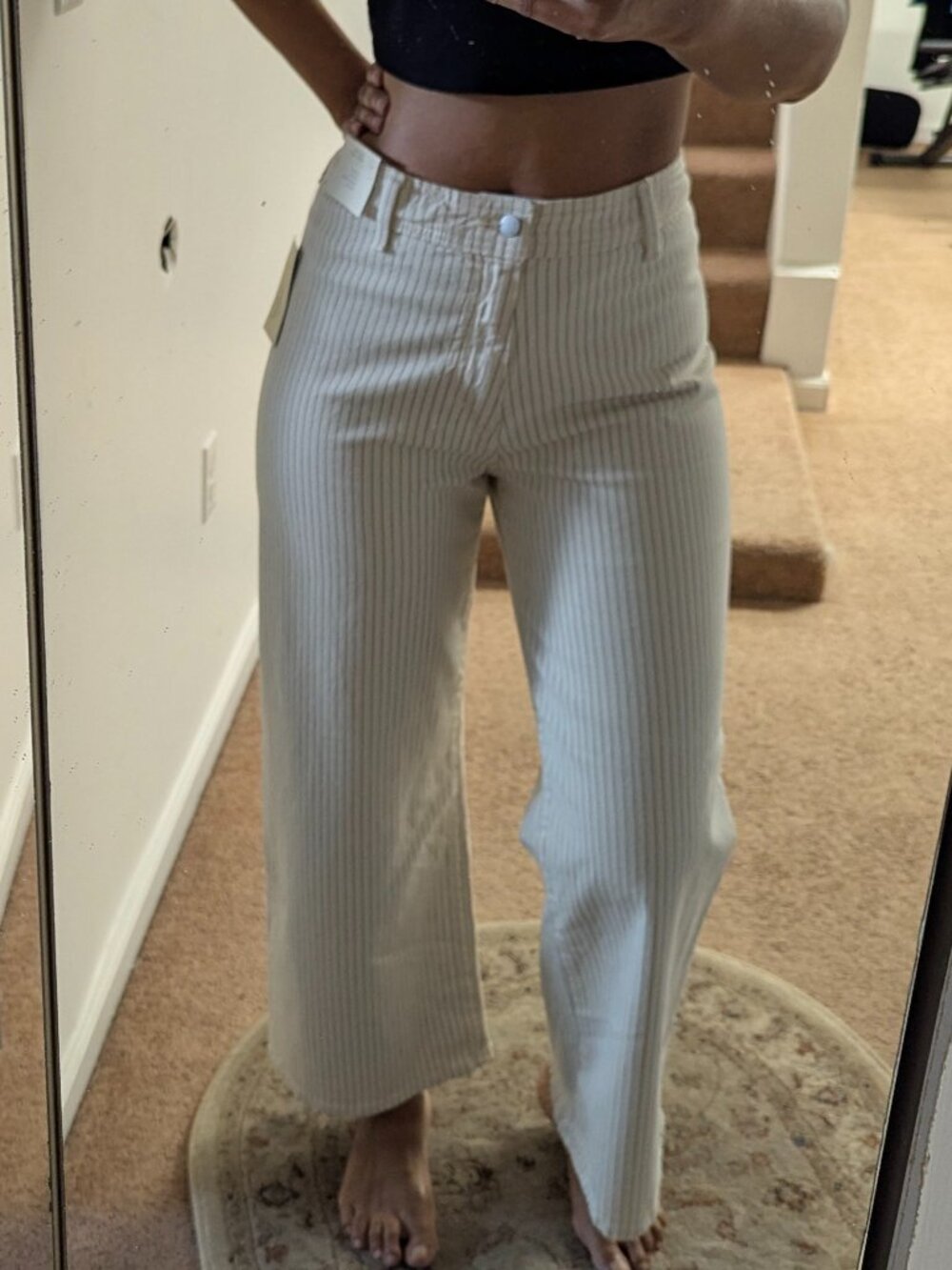 Sailor Wide Leg Cropped Jeans